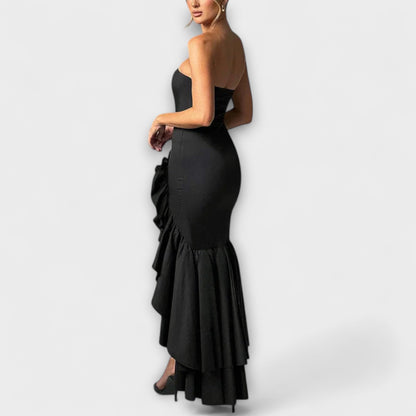 Elegant Sleeved Maxi Dress for Formal Occasions