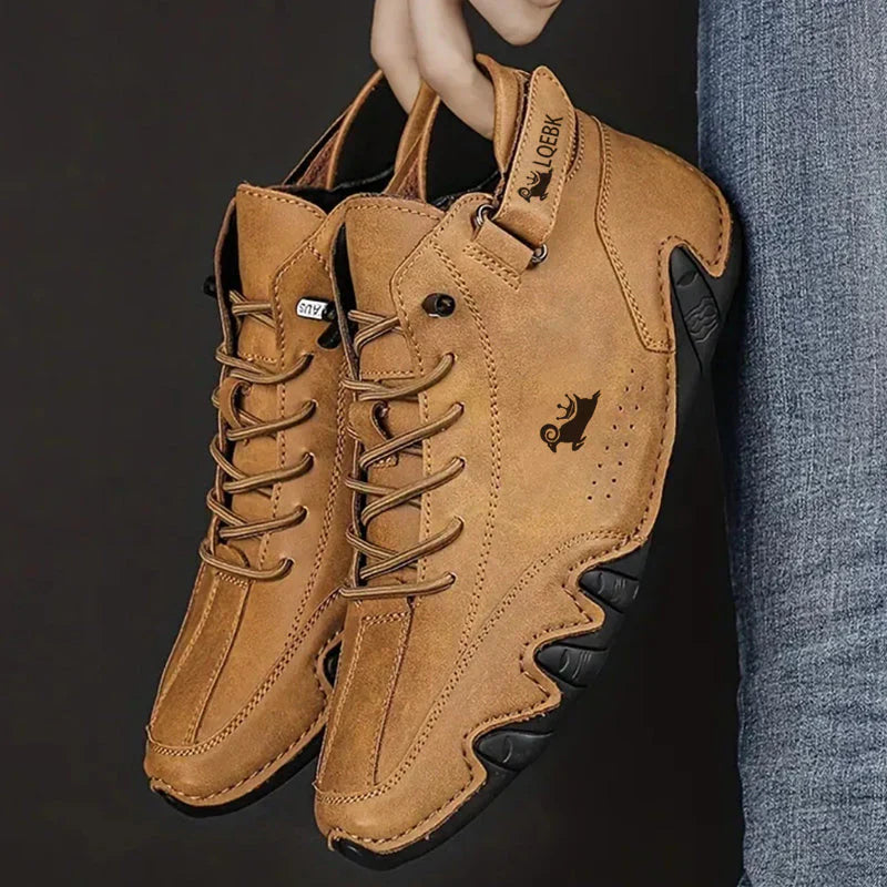 Supportive Balance Leather Walking Shoes