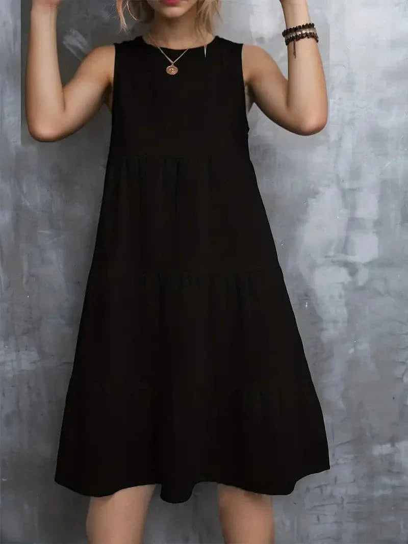 Summer Sleeveless Round Neck Dress