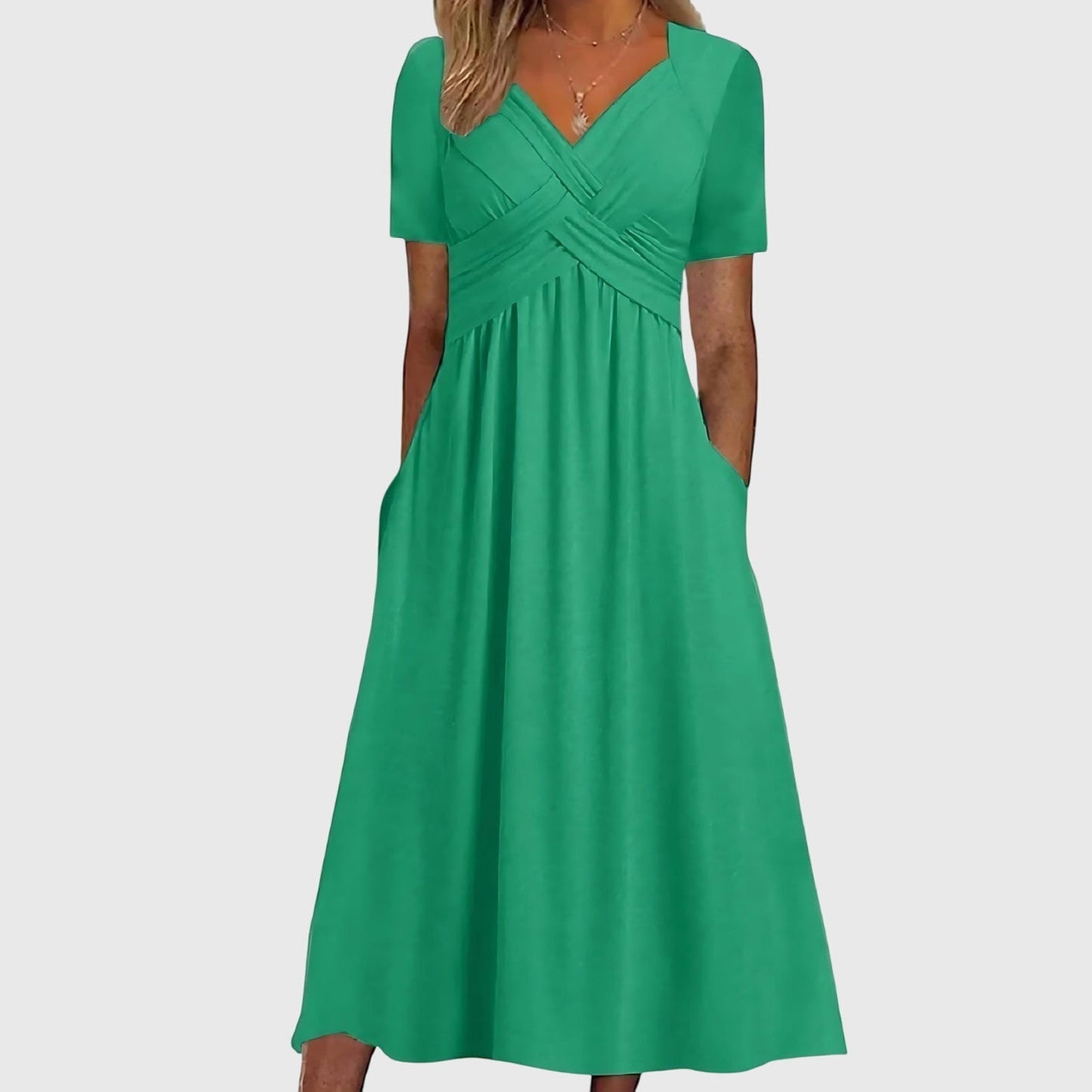 Floral Fit and Flare Waist Dress