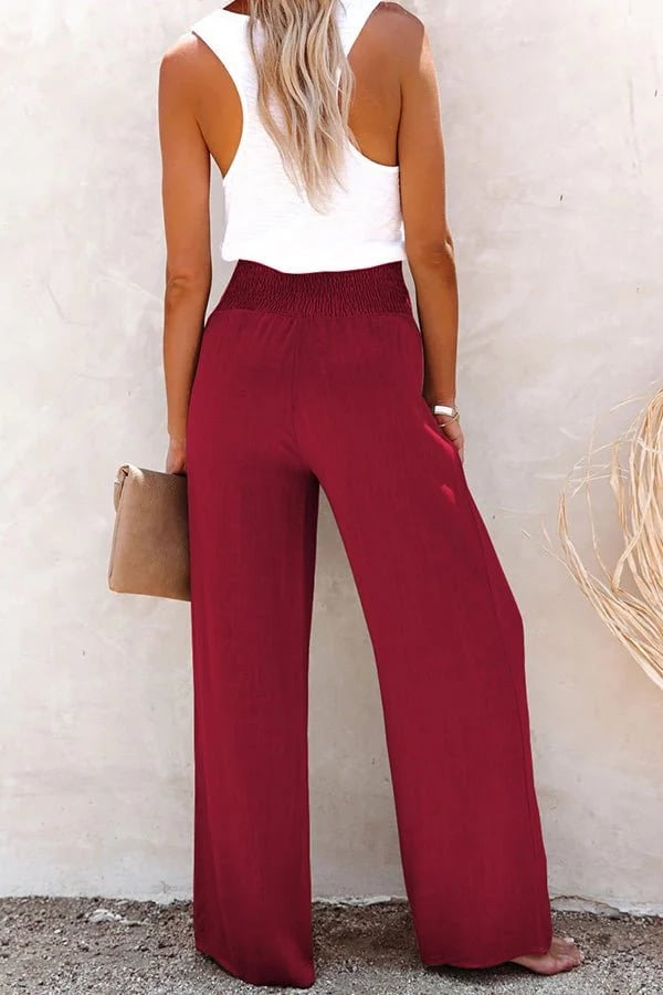 Relaxed Fit High Waist Pants