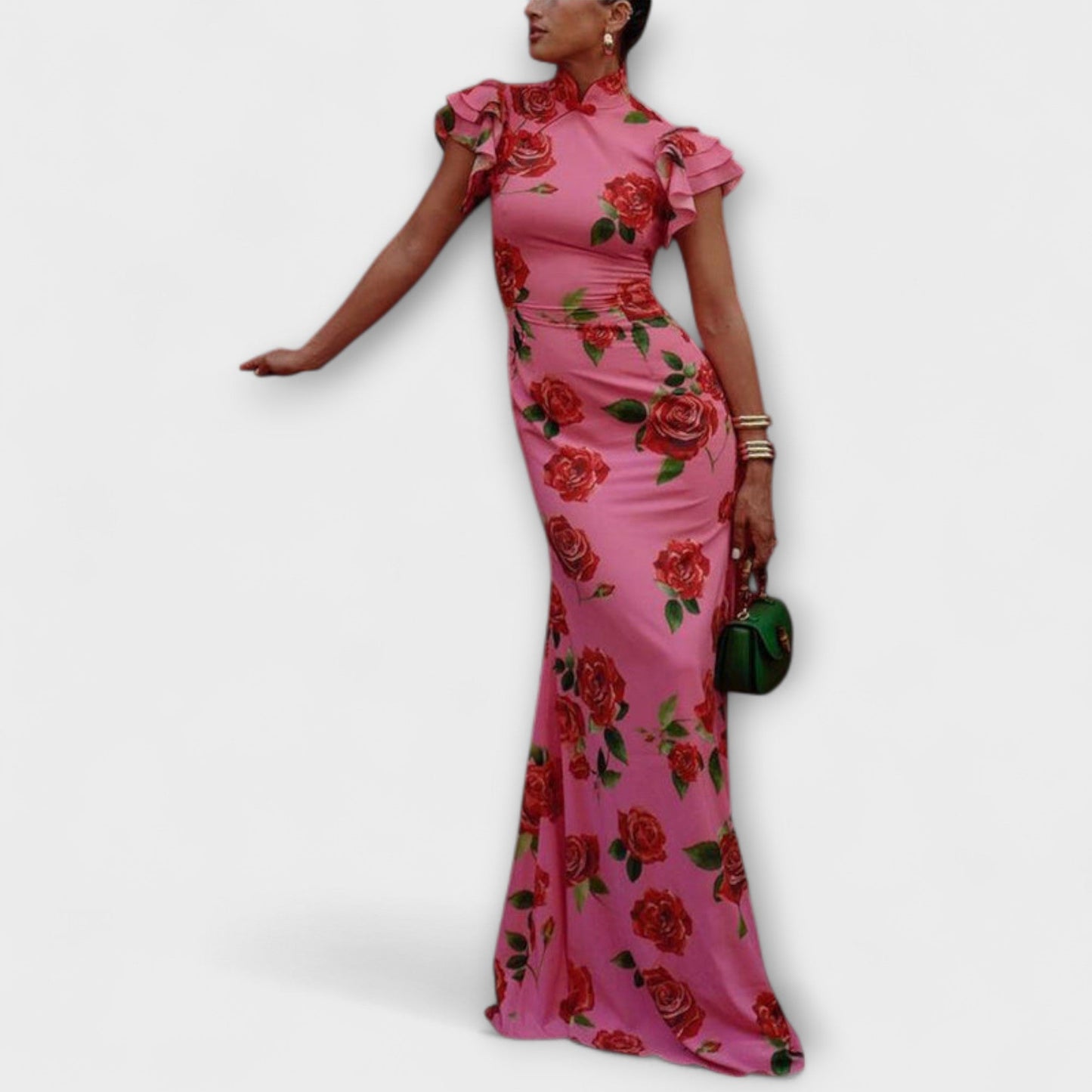 Vibrant Garden Party Maxi Dress