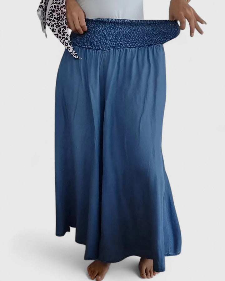 Soft Elastic Waist Pants