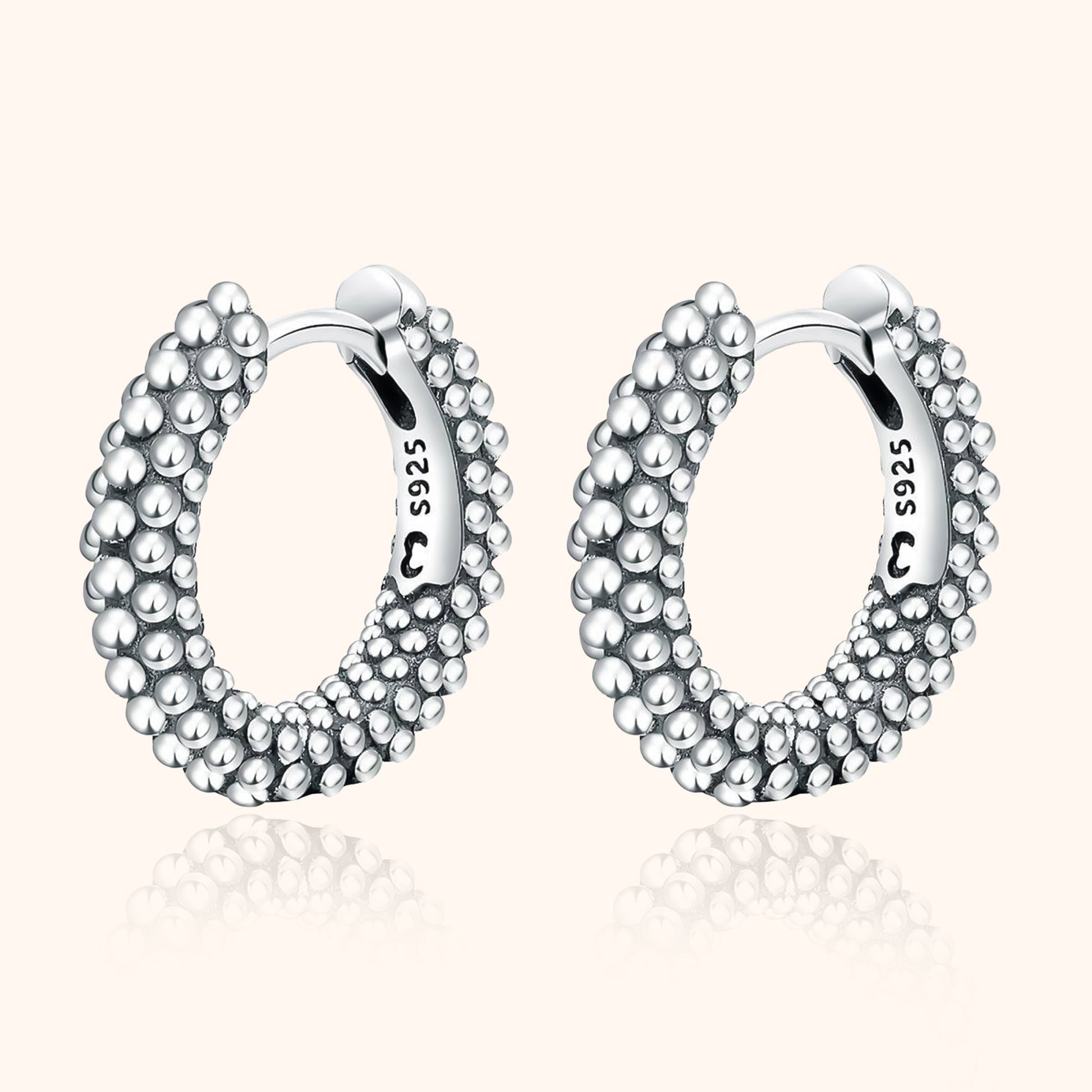 Small Sterling Silver Stud Earrings - Pexav