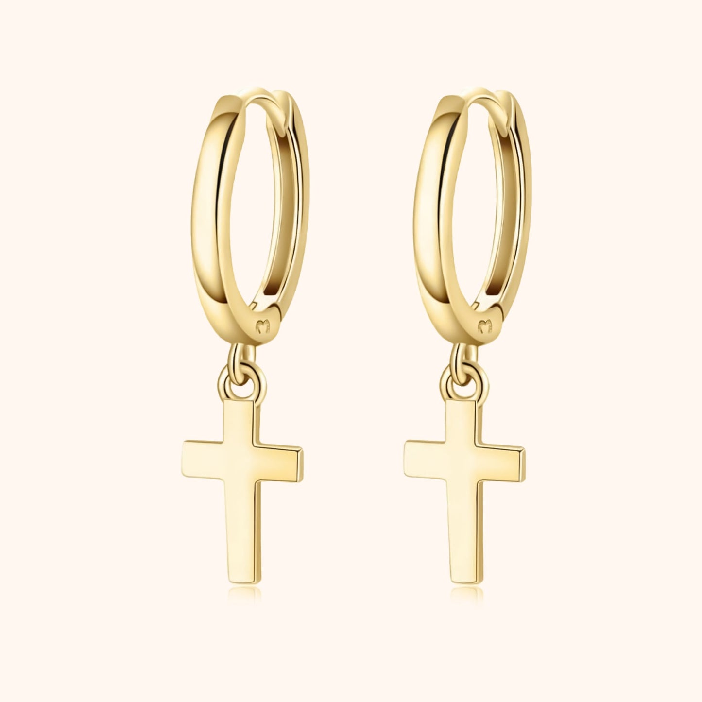 Christian Cross Drop Earrings - Pexav