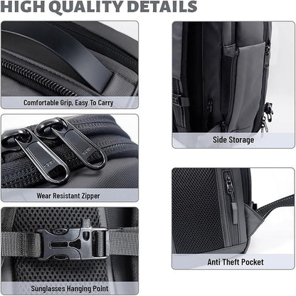 Waterproof Security Travel Bag with Lock & Wet Pocket
