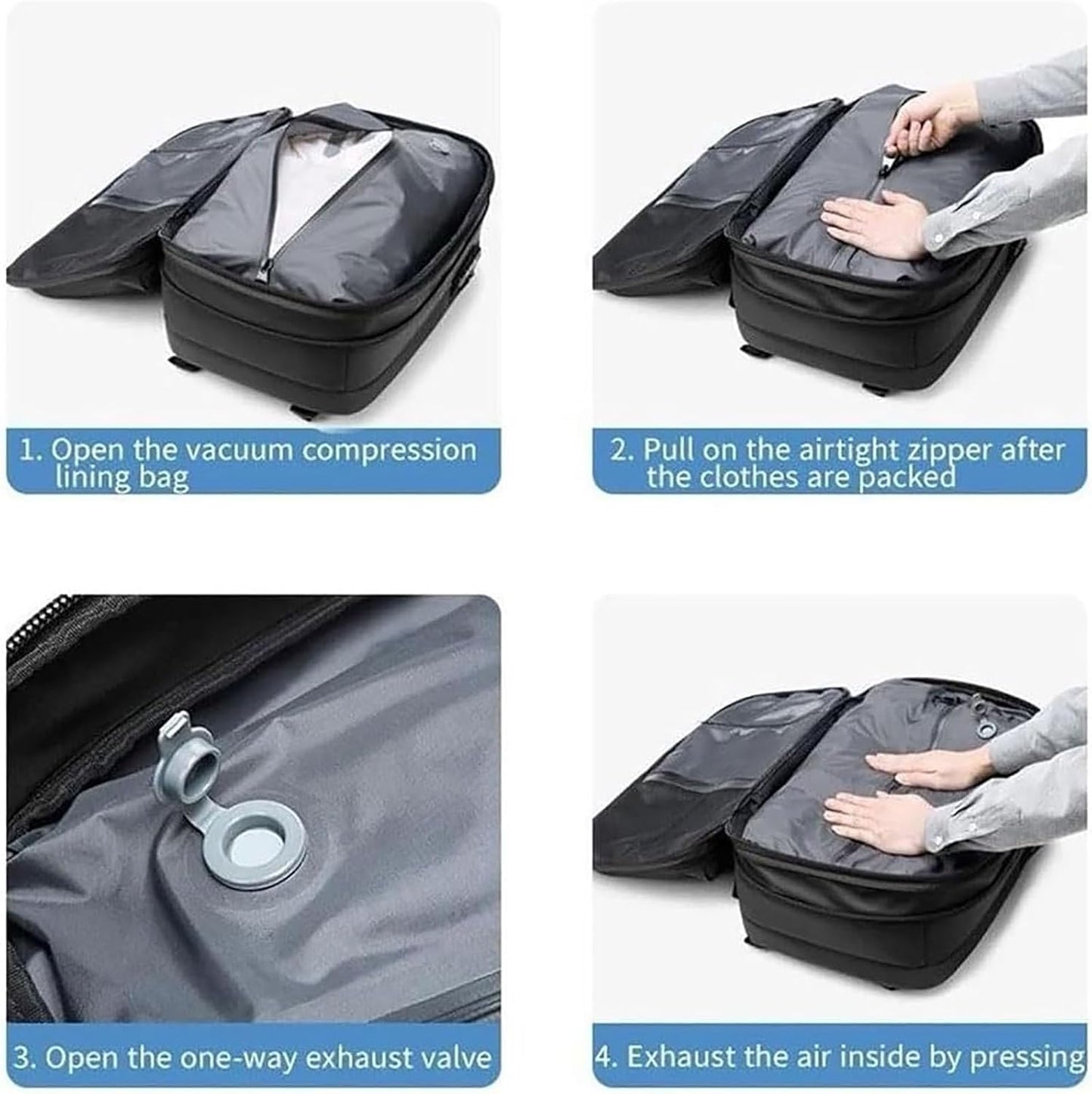 Waterproof Security Travel Bag with Lock & Wet Pocket