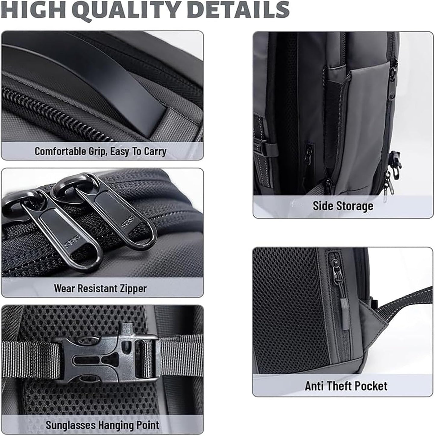 Waterproof Security Travel Bag with Lock & Wet Pocket