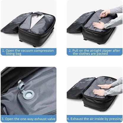 Waterproof Security Travel Bag with Lock & Wet Pocket