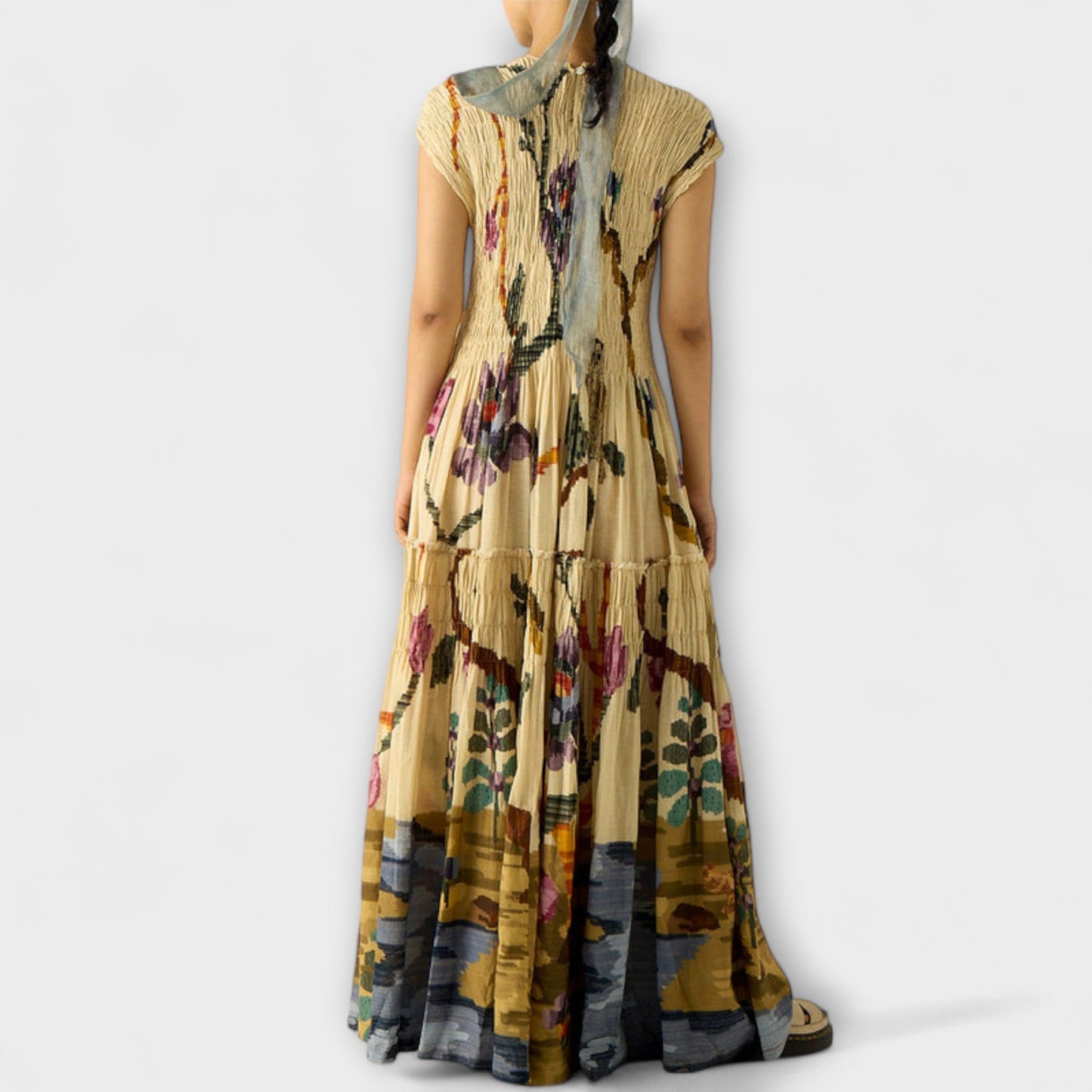 Wild Print Flowy Party Dress