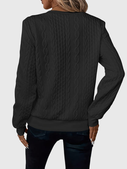 Warm Zip Up Knitted Sweater