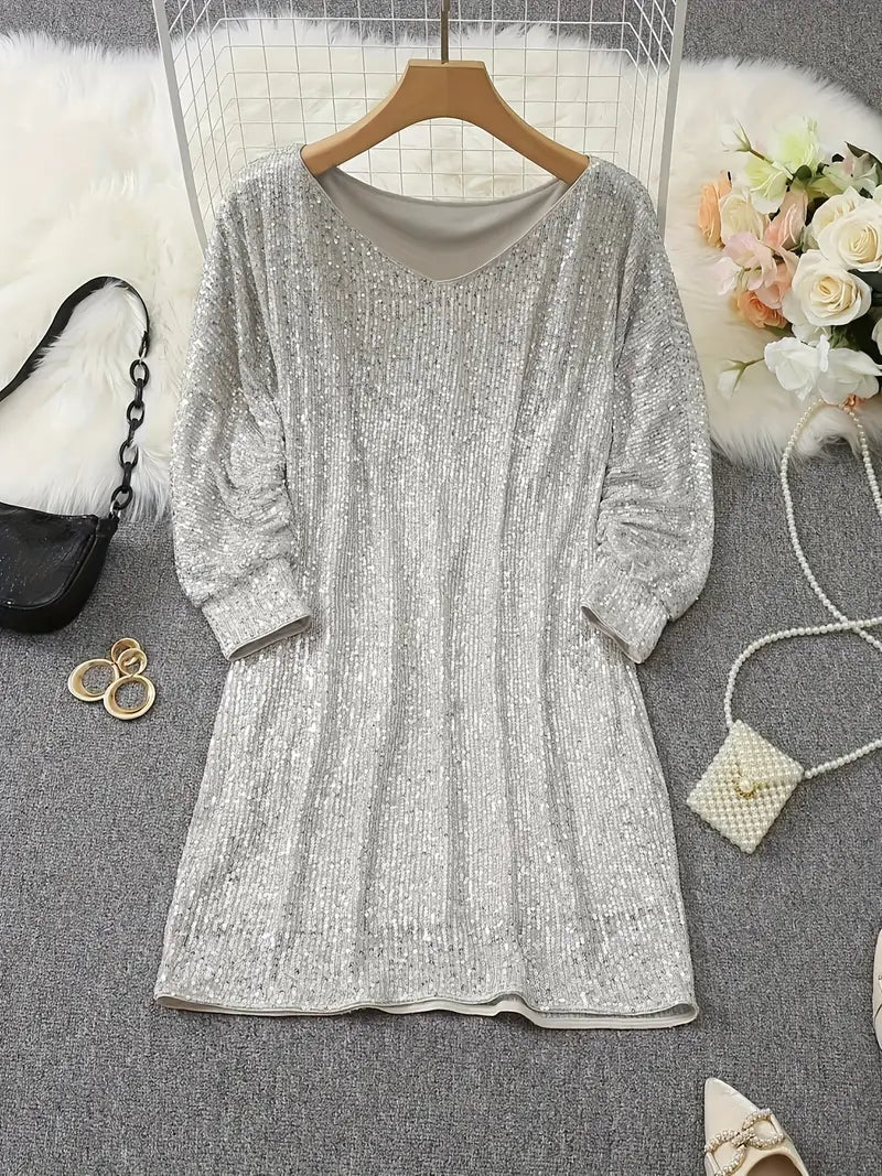 Glittery Night Out Party Dress