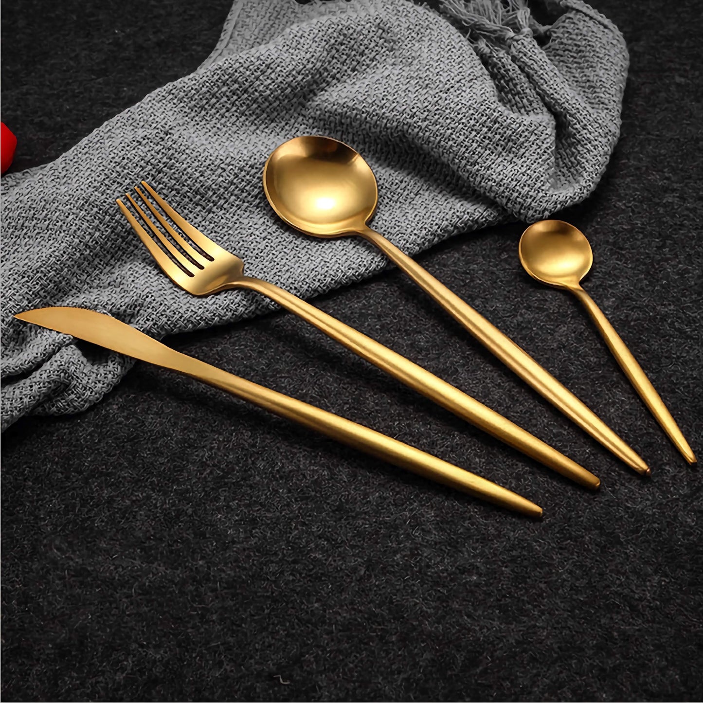 Luxury Rose Gold Dinnerware Set - Nocini