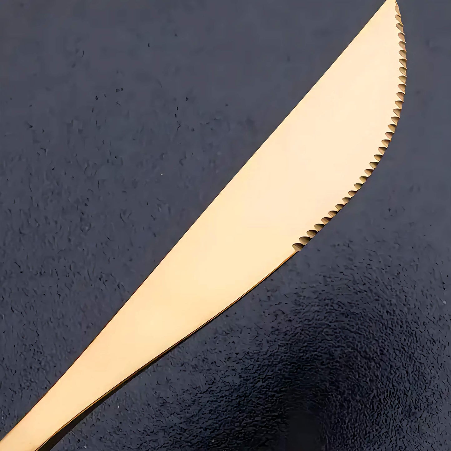 Minimalist Matte Gold Flatware Set