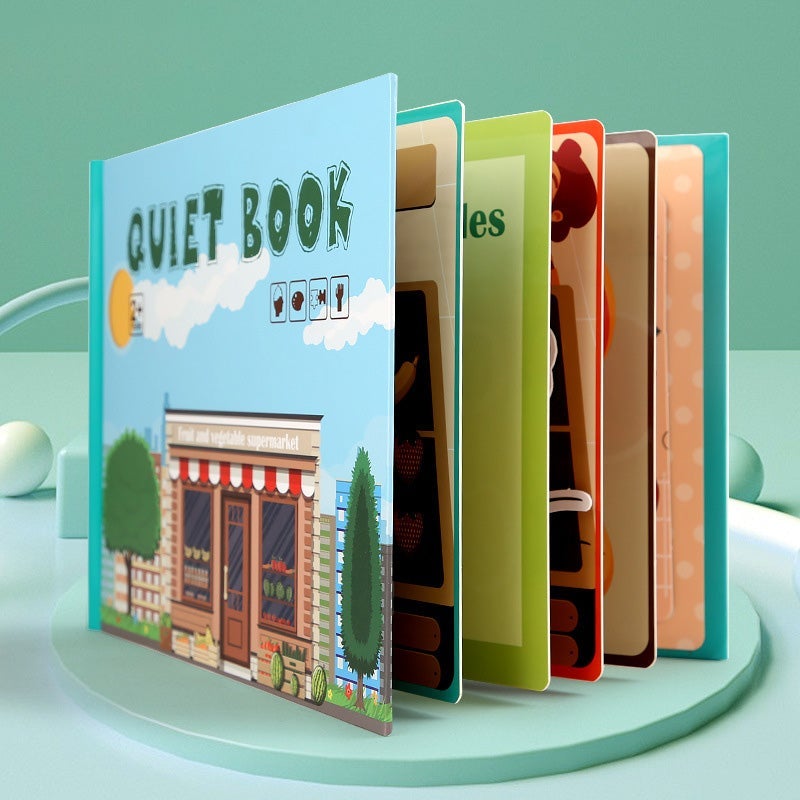 Educational Busy Book for Children – LearnJoy-Vegetables-Nora Luxe