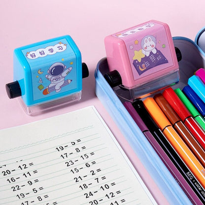 Educational Calculation Stamp for Children - SumStamp-Set of 4 (+ - x ÷)-Nora Luxe