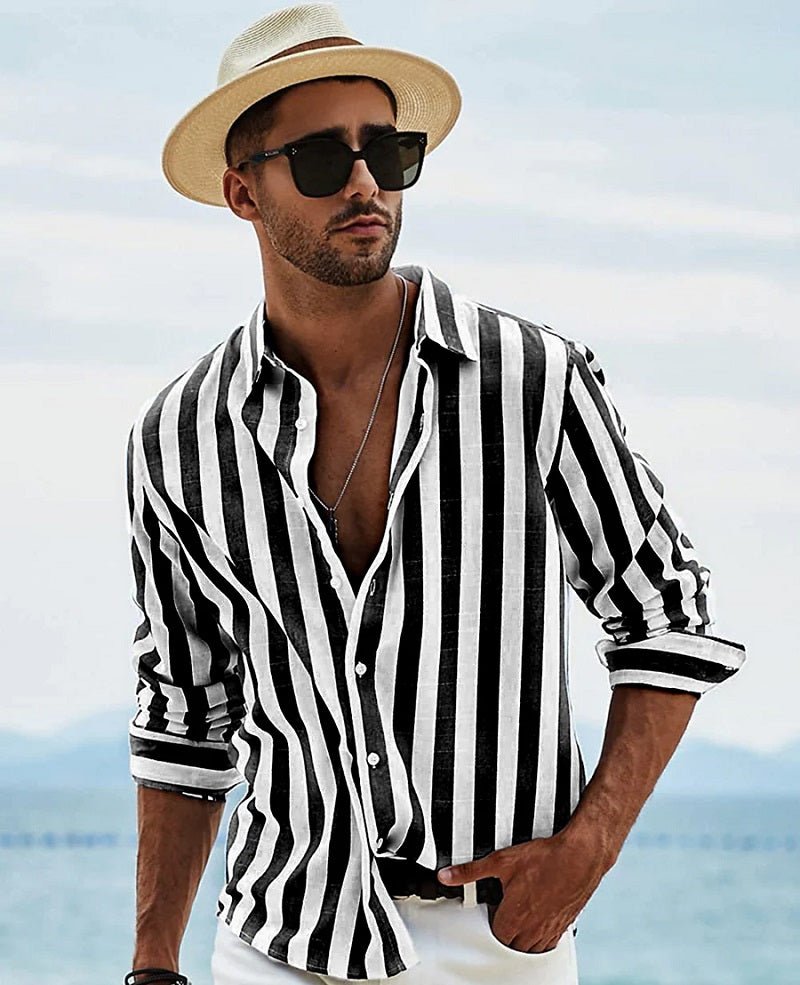 Comfortable Men's Long Sleeve Casual Shirt - Nocini