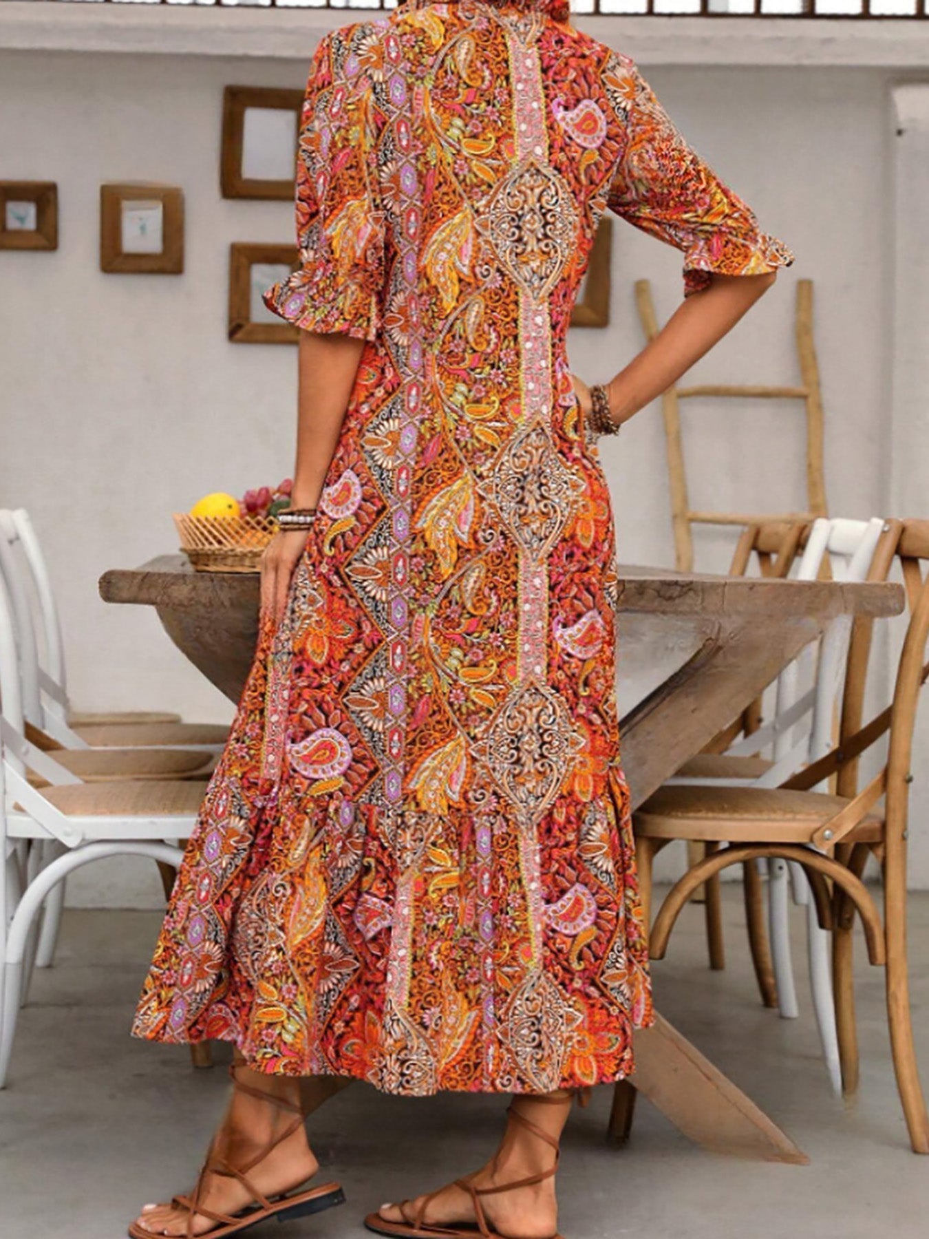 Stylish Bohemian Long Evening Dress