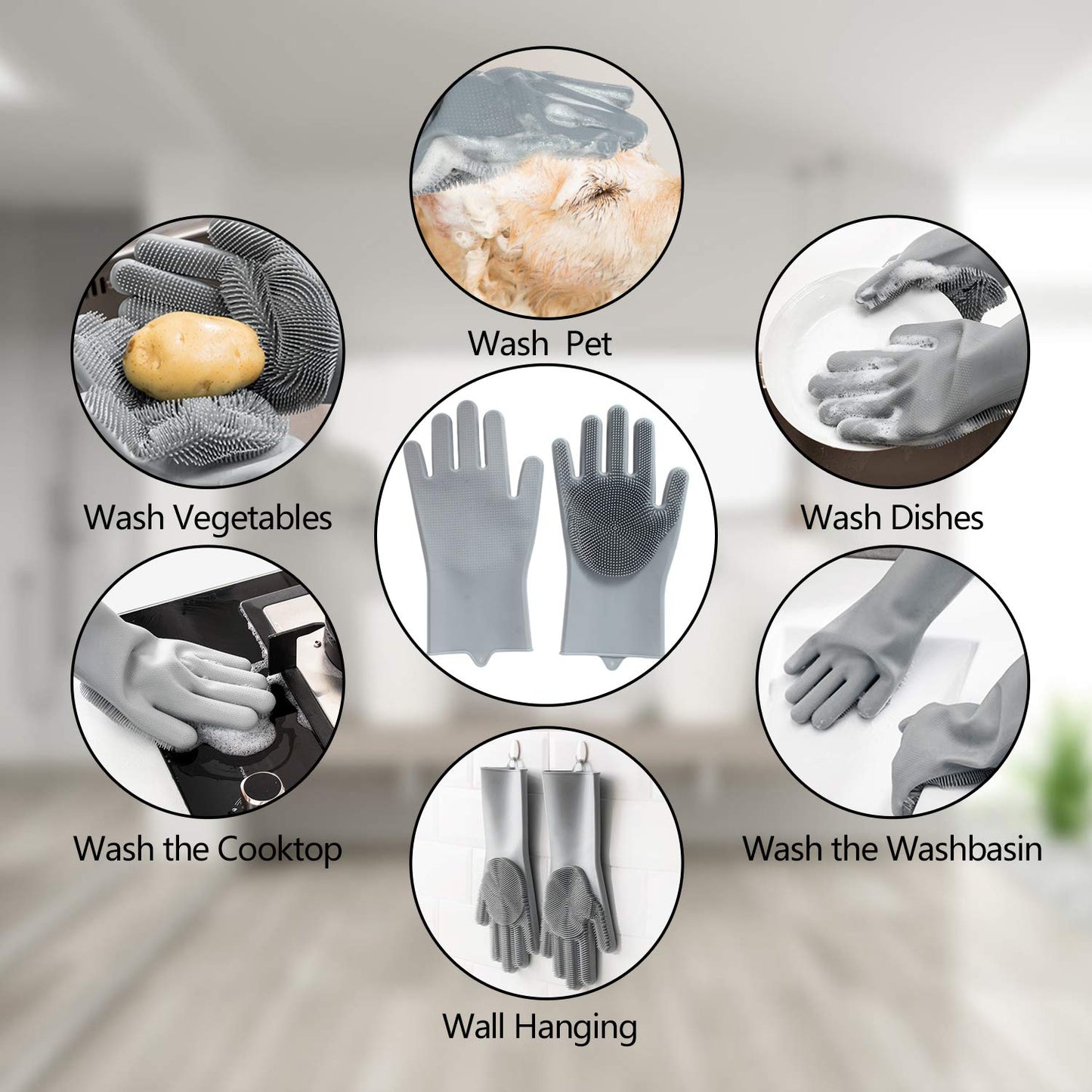 Efficient Pet Grooming Glove - For Tangle-Free Fur-Nora Luxe