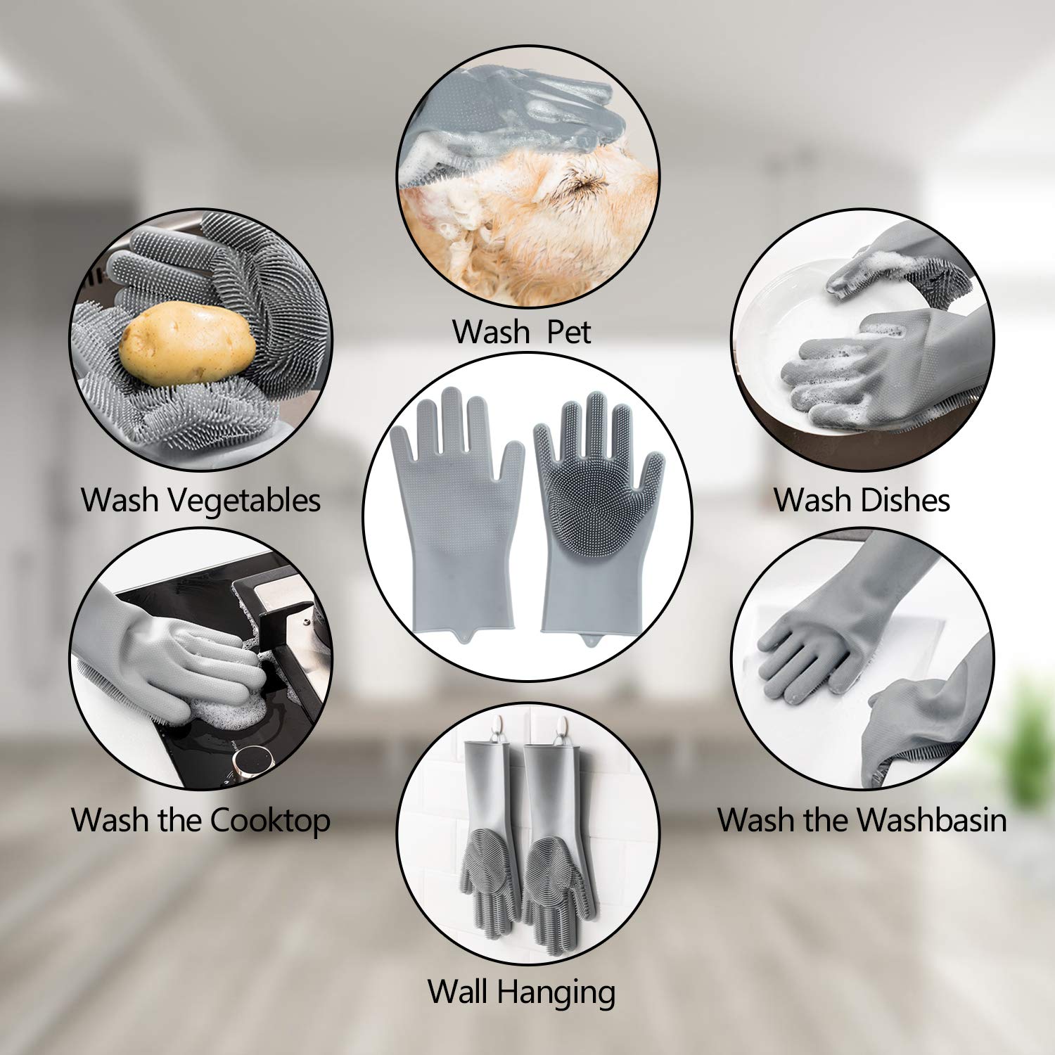 Efficient Pet Grooming Glove - For Tangle-Free Fur-Nora Luxe