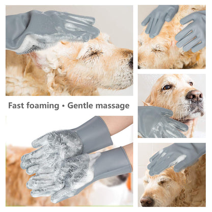 Efficient Pet Grooming Glove - For Tangle-Free Fur-Nora Luxe