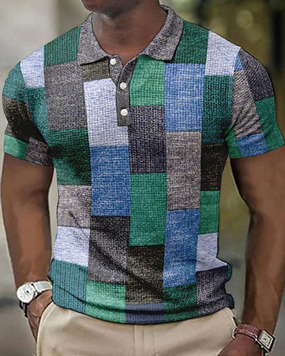 Classic Plaid Polo Shirt - Casual Fit Comfortable Wear - Olytrend