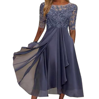 Elastic Summer Dress - Isabel-purple-S-Nora Luxe