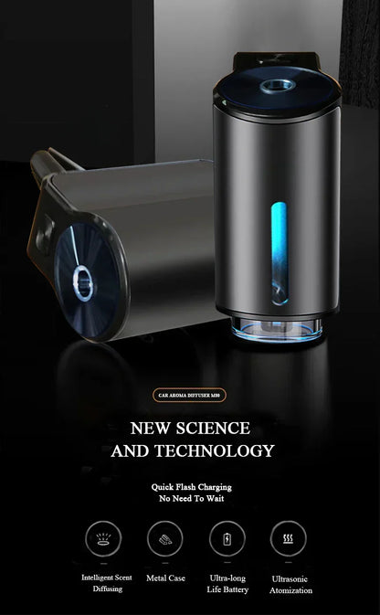 ELECTRIC AROMA DIFFUSER - AIR FRESHENER FOR CAR - USB AIR HUMIDIFIER-With 1st Cologne-Nora Luxe