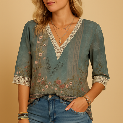 Elegant blouse for women with a flattering feminine fit, ideal for work, dinners, and casual chic occasions.