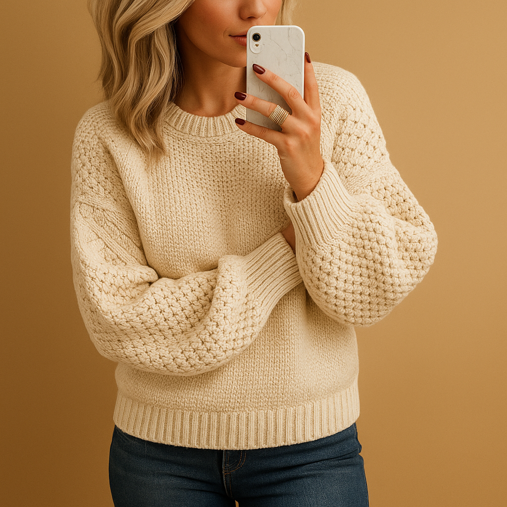 Soft Women's Knitted Pullover Sweater - Nocini