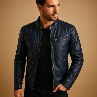 Men’s elegant lightweight jacket with a comfortable fit and refined finish, suitable for casual outfits and formal occasions.