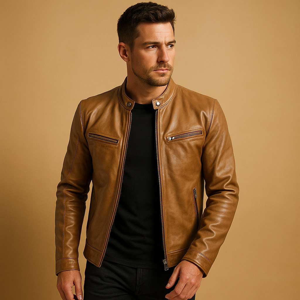 Men’s elegant lightweight jacket with a comfortable fit and refined finish, suitable for casual outfits and formal occasions.
