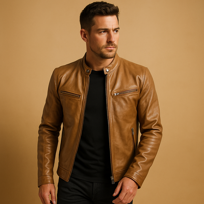 Men’s elegant lightweight jacket with a comfortable fit and refined finish, suitable for casual outfits and formal occasions.