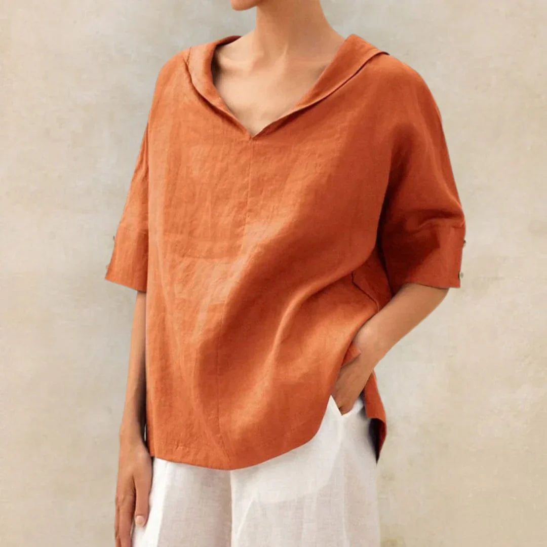 Lightweight Breathable Women's Linen Top