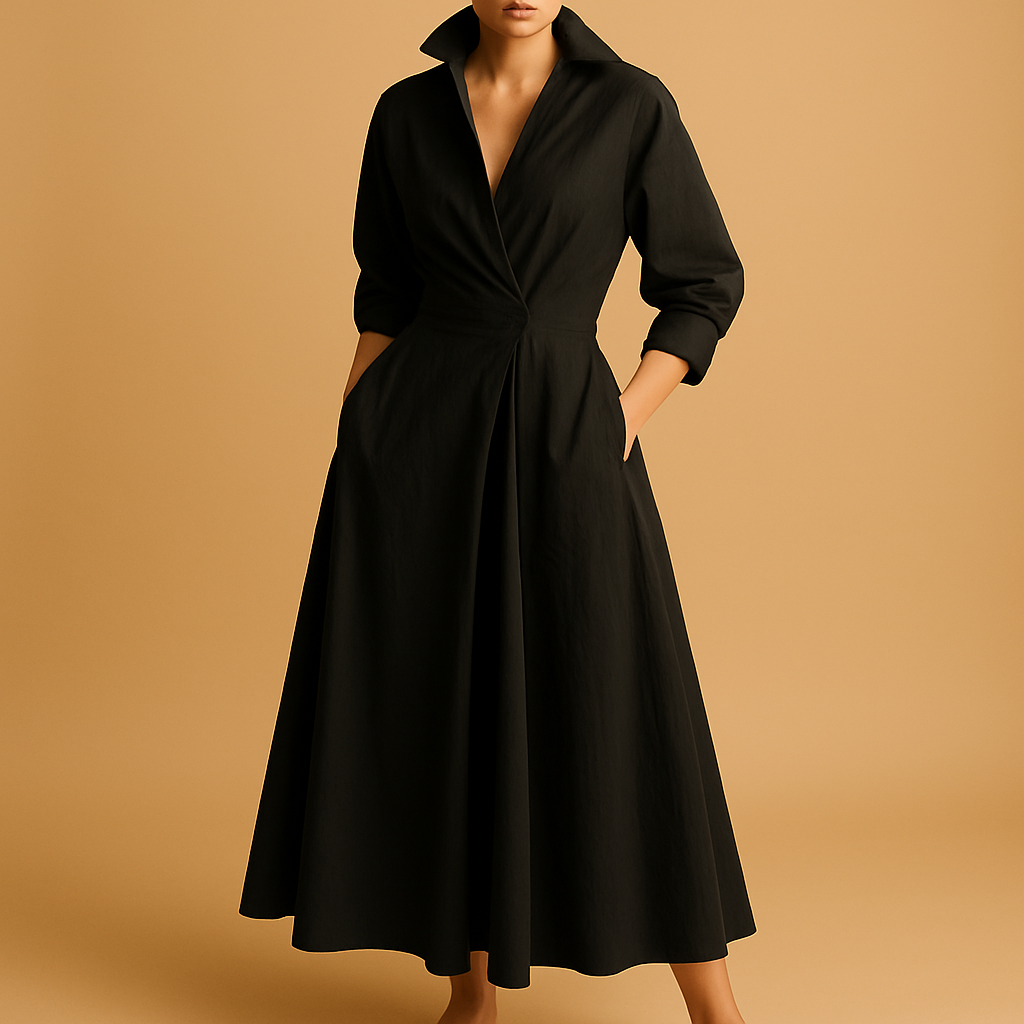 Stylish Long Sleeve Maxi Dress for Women - Nocini