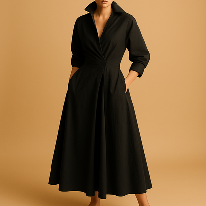 Stylish Long Sleeve Maxi Dress for Women - Nocini