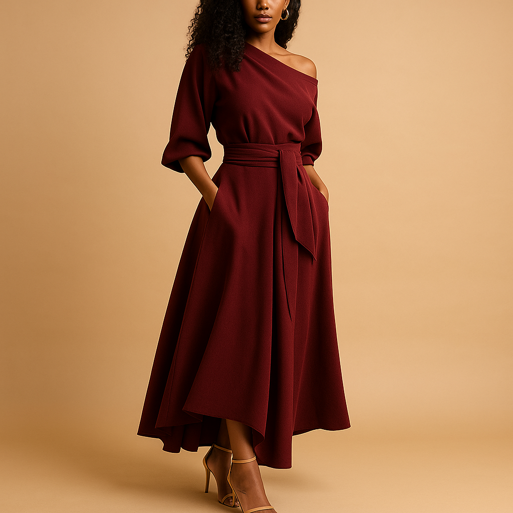 Classic Fit Midi Dress for Ladies - Nocini