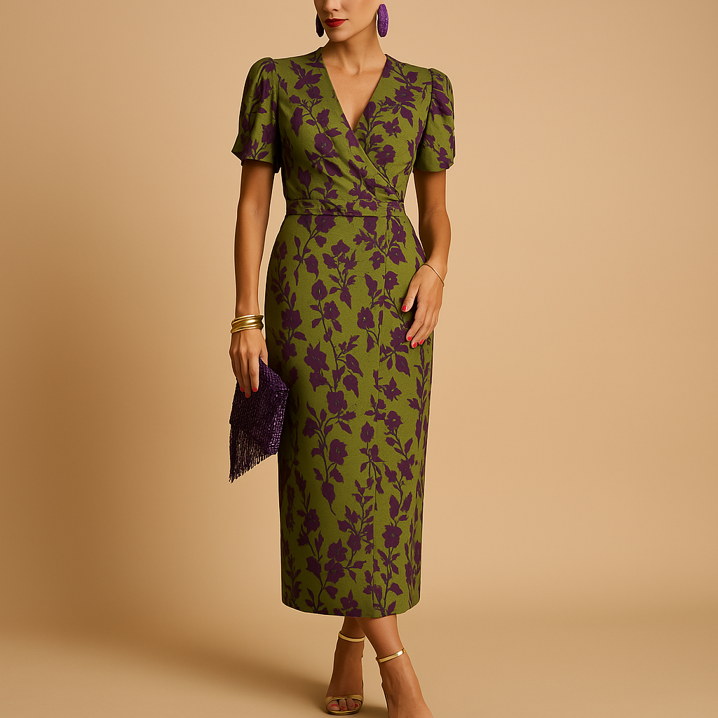 Chic Ruffle Sleeve Women's Dress - Nocini