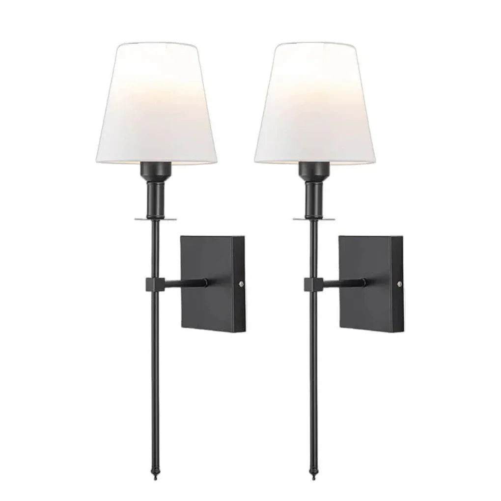 Battery Powered LED Wall Lights 2 Piece with Remote - Olytrend