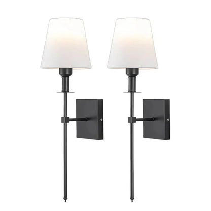 Battery Powered Wireless Wall Lights 2 Pack with Remote - Olytrend
