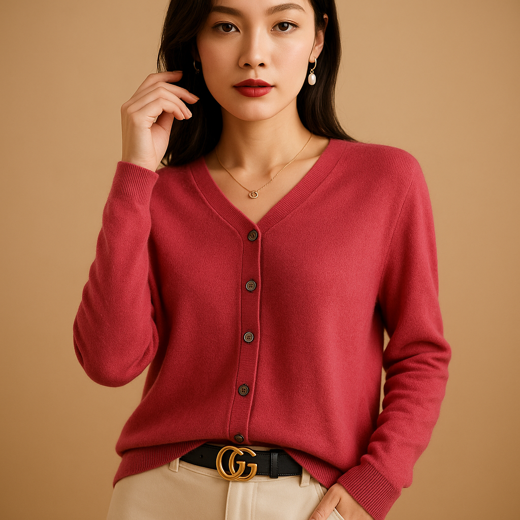 Classic Women's V-Neck Sweater - Nocini