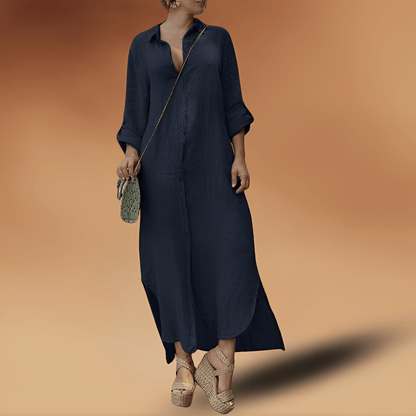 Comfy Women's Maxi Dress with Long Sleeves