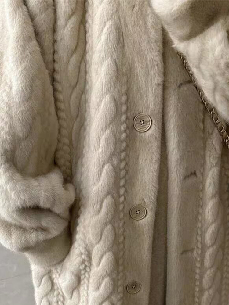 Cozy Women's Long Knitted Winter Cardigan