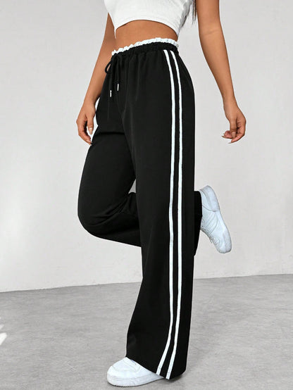Fashionable Athletic Loose Fit Pants - Olytrend