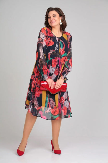 Elegant Ladies Casual Knee Length Dress - Olytrend