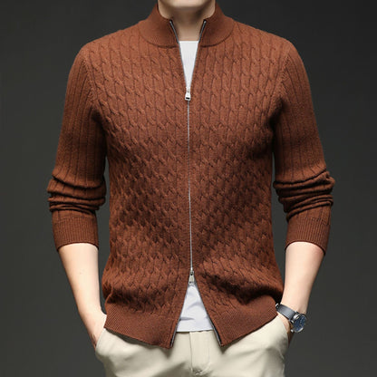 Classic Men's Zipper Sweater - Olytrend