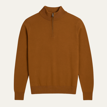 Warm Quarter Zip Knitted Men's Sweater - Nocini