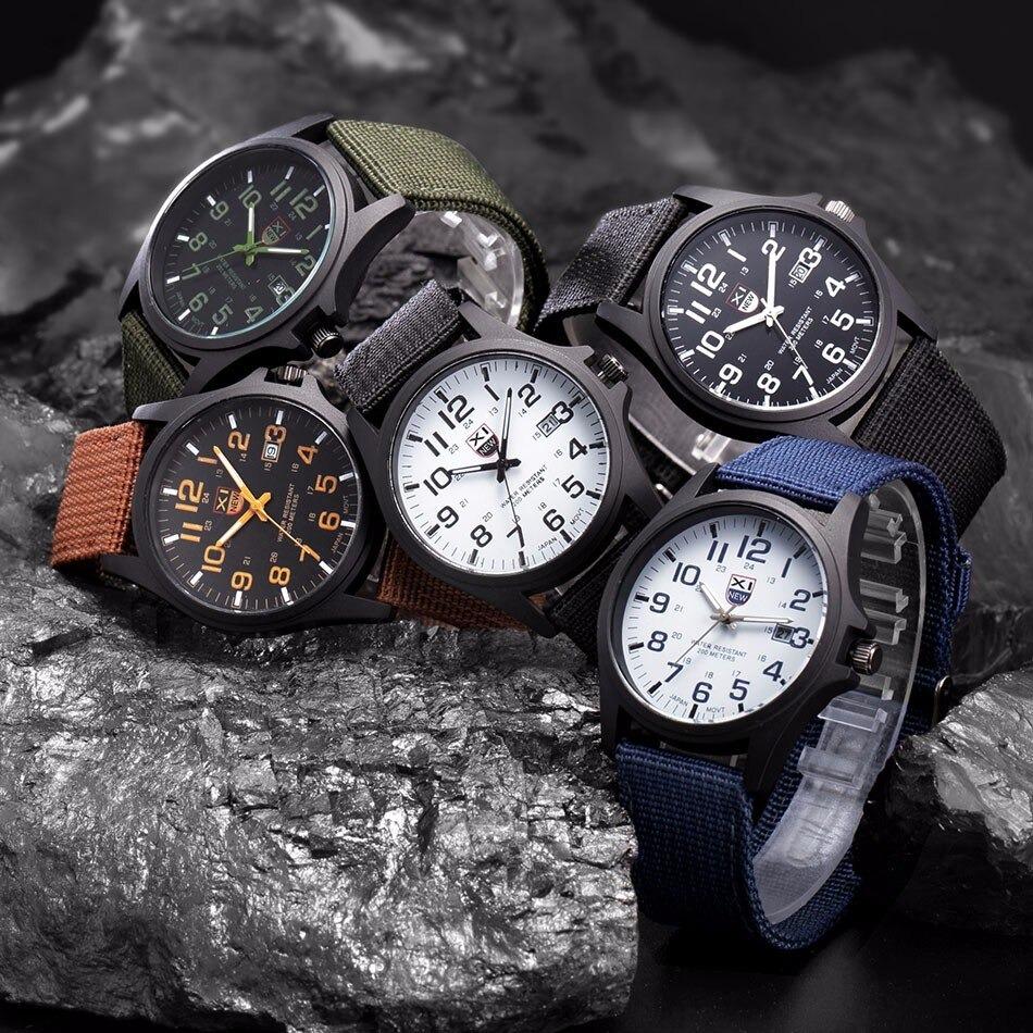 Tough Tactical Watch with Glow-in-Dark Face