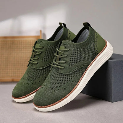 Classic Men's Lace Up Oxford Shoes - Olytrend