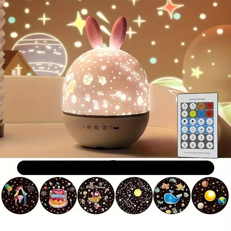 Enchanting Starry Sky Projector - StarrySky-Lamp Rabbit-Nora Luxe